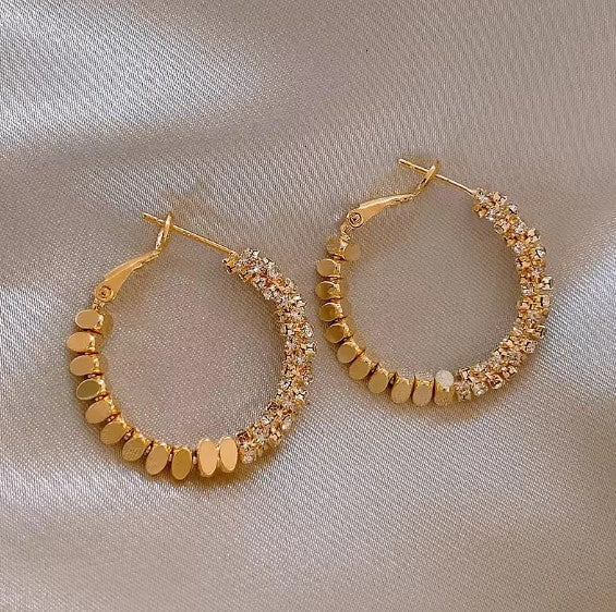 Samanta® | Luxury Zircon Inlaid Hoop Earrings
