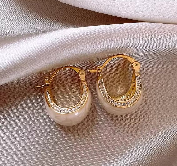 Adair® | Classic White Pendant Earrings