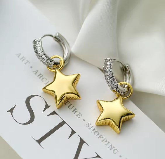 Vania® | Elegant Zirconia Star Drop Earrings