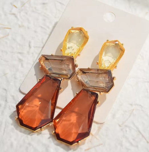 Lyra® | Vintage Bohemian Brown Drop Earrings