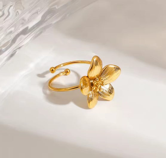 Amanda® | Vintage Summer Adjustable Flower Ring