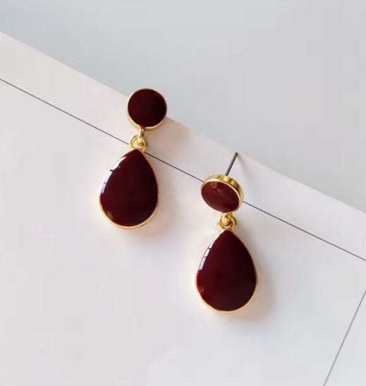 Blanca® | Vintage Temperament Red Earrings