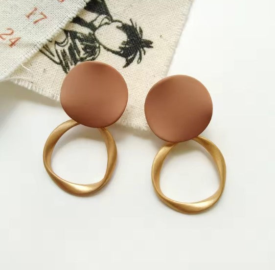 Sabina® | Temperament Brown Round Earrings
