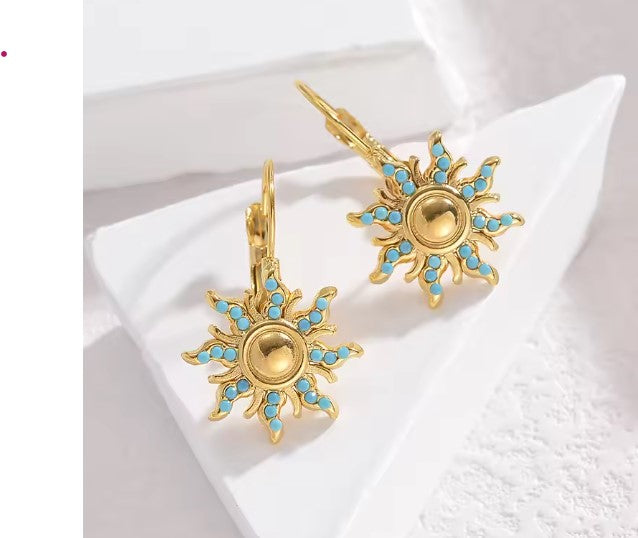 Fabiana® | Vintage Turquoise Sun Earrings