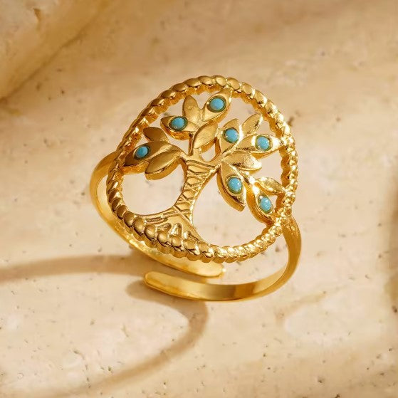 Amira® | Vintage Zircon Tree of Life Ring