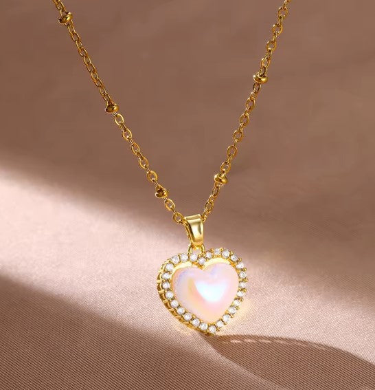 Sabina® | Luxury Zircon Heart Gold Necklace