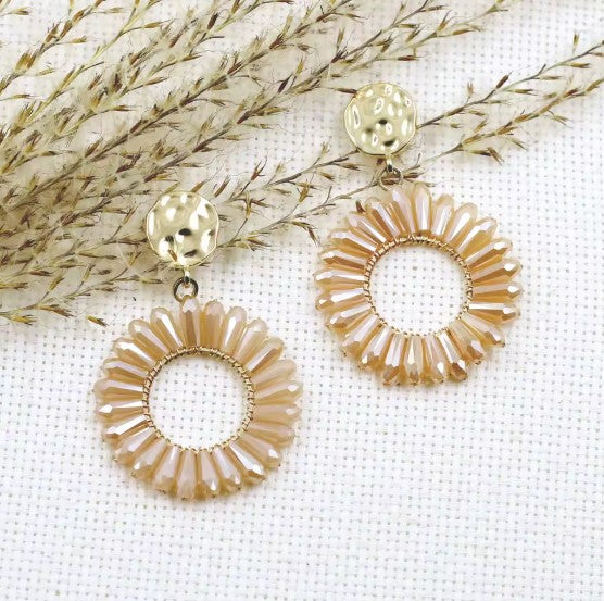 Electra® | Vintage Handmade Crystal Beads Earrings