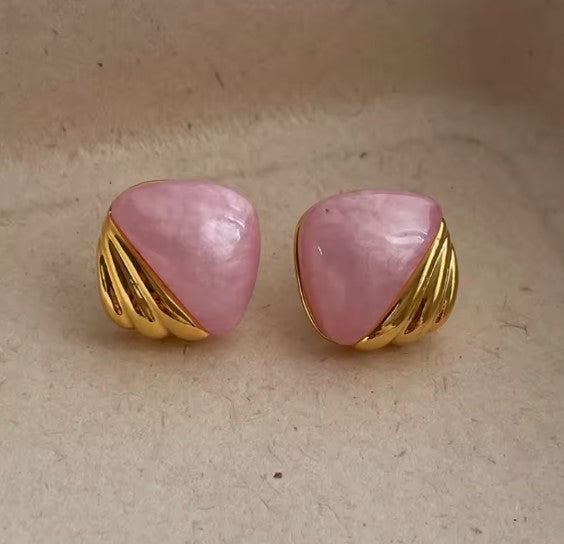 Violeta® | Elegant Temperament Splicing White Earrings