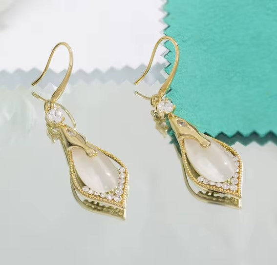 Monet® | Vintage Long Drop Rhinestones Earrings