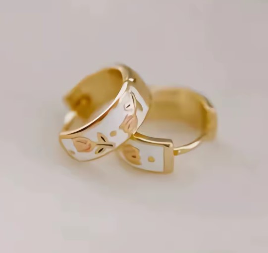 Tabitha® | Classic Tulip Floral Hoops Earrings
