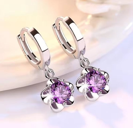 Eloise® | Classic Purple Zircon Earrings
