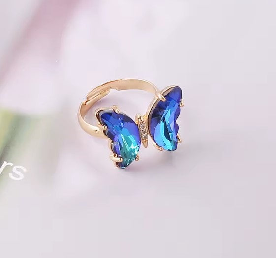 Delta® | Classic Blue Gradient Butterfly Ring