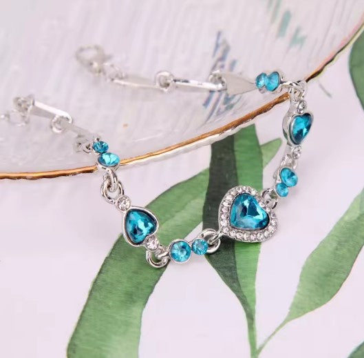 Ludmila® | Luxury Charm Blue Crystal Bracelet