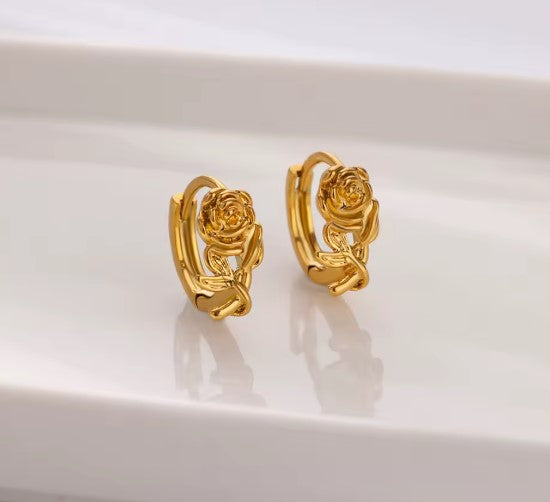 Hillary® | Classic Rose Flower Stud Earrings