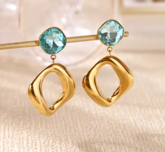 Cerise® | Classic Zircon Light Blue Earrings