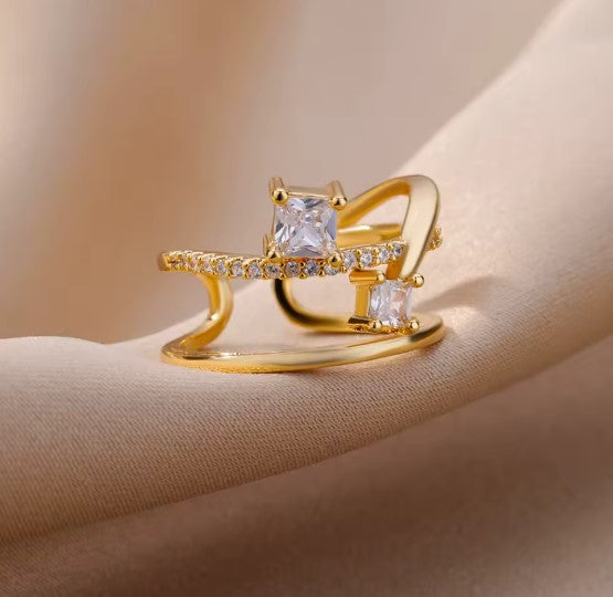 Calipso® | Alexa Luxury Zircon Gold Ring