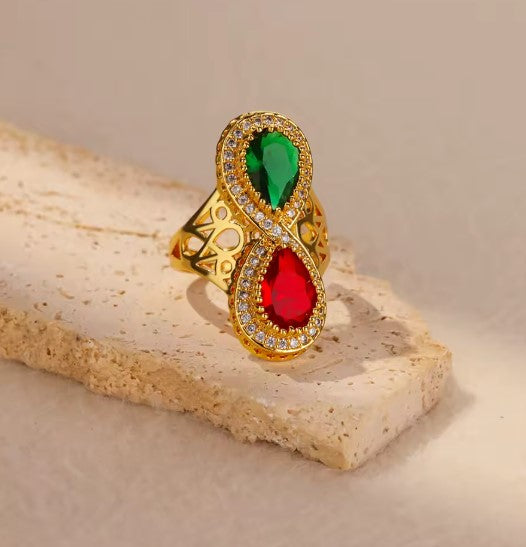 Fernanda® | Exquisite Boho Zircon Colorful Drop Ring