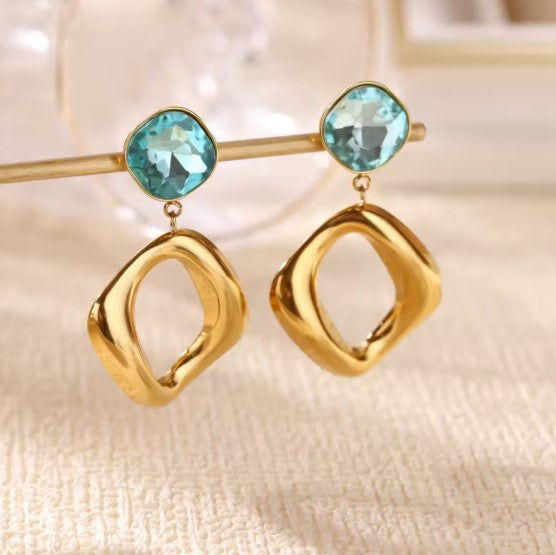 Thalassa® | Classic Light Blue Zircon Drop Earrings