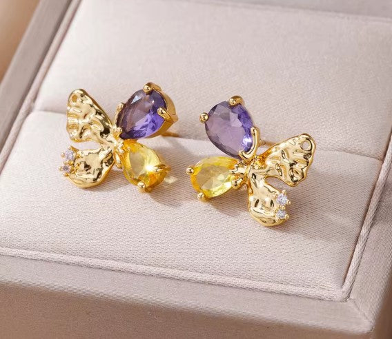 Astrid® | Classic Zircon Butterfly Earrings