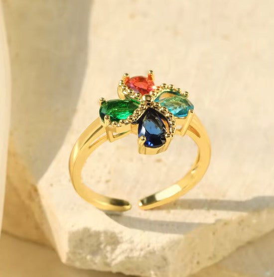 Raquel® | Zircon Four Leaf Clover Ring