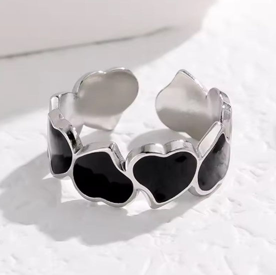 Kairos® | Vintage Black Shade Stone Adjustable Ring