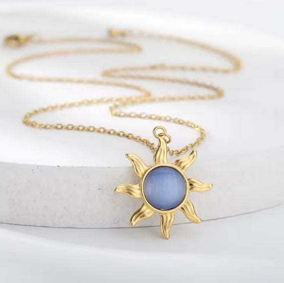 Andrea® | Vintage Sun Opal Pendant Necklace