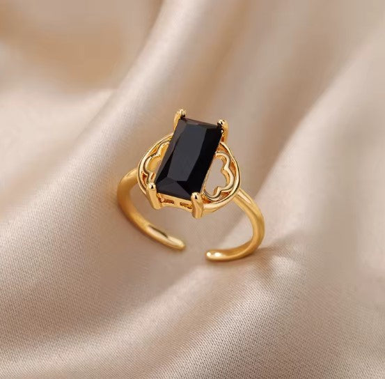 Juana® | Vintage Rectangle Zircon Adjustable Ring