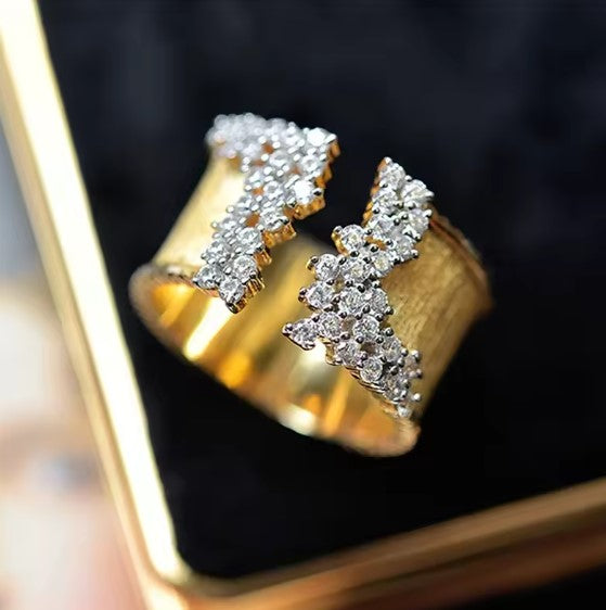 Matilde® | Luxury Golden Wide Band Ring