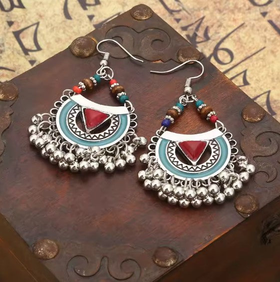 Titania® | Boho Vintage Beads Tassel Earrings
