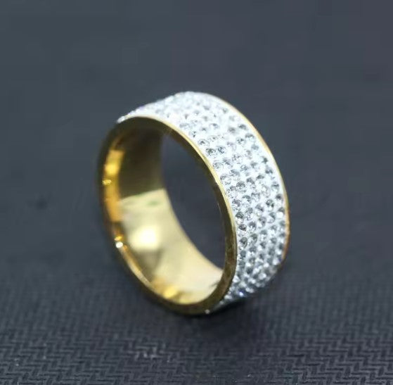 Clío® | Shine Round Inlaid Zircon Gold Ring