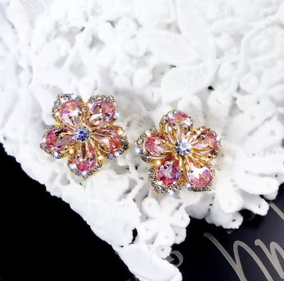 Lyra® | Crystal Blossom Zircon Earrings