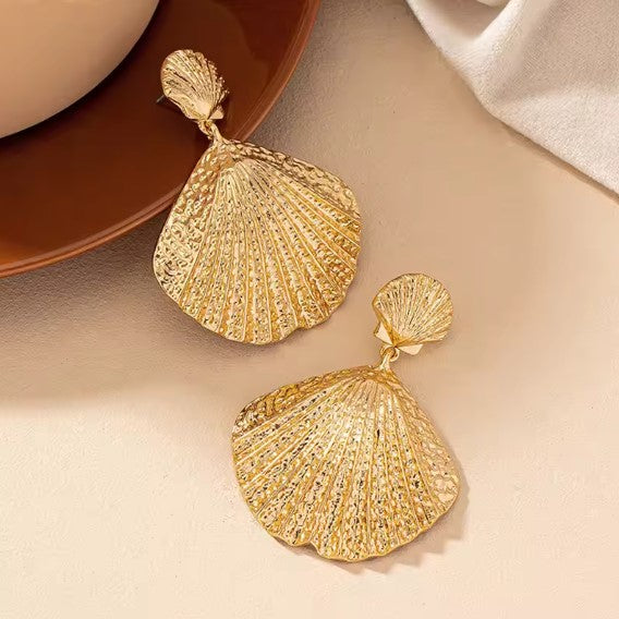 Leda® | Beach Shell Vintage Drop Earrings