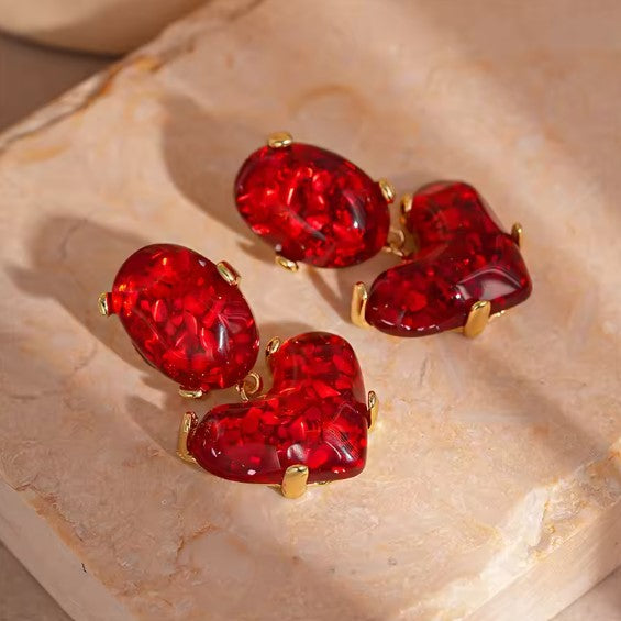 Maren® | Classic Elliptical Heart Elegant Earrings