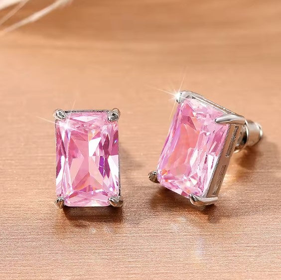 Calliope® | Classic Pink Crystal Stud Earrings