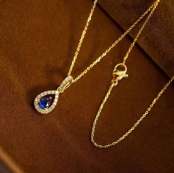 Diana® | Elegant Blue Zirconia Pendant Necklace