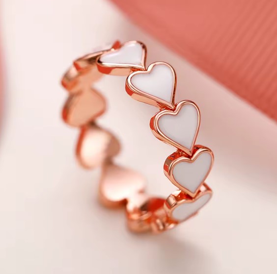 Zelda® | Classic White Love Promise Rose Gold Ring