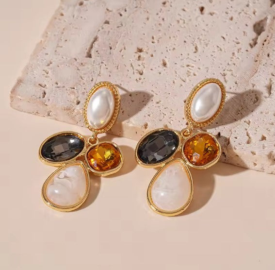 Teresa® | Vintage Celeste Mosaic Drop Earrings