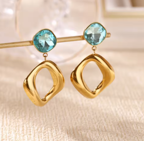 Thea® | Classic Light Blue Zirconia Earrings
