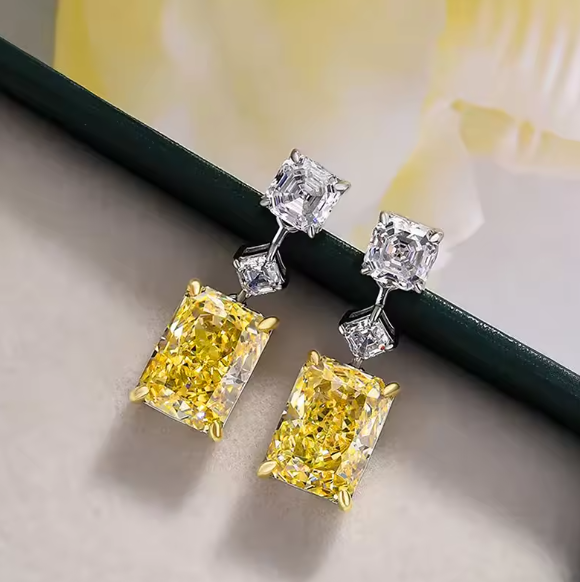 María José® | Elegant Yellow Crystal Zirconia Earrings