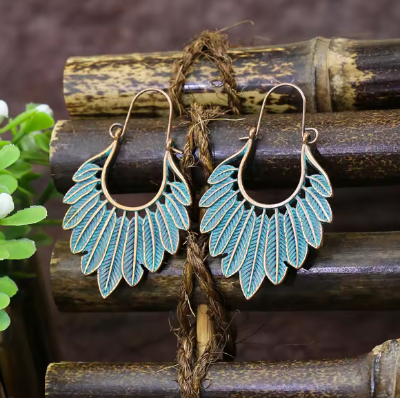 Kairos® | Vintage Leaf Dangle Earrings