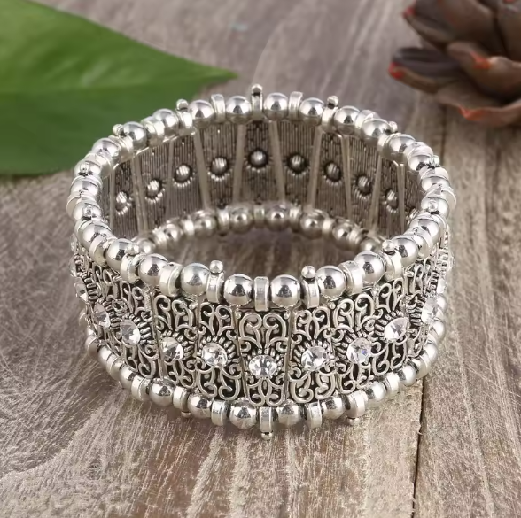 Zuleyka® | Vintage Crystal Elastic Bracelet