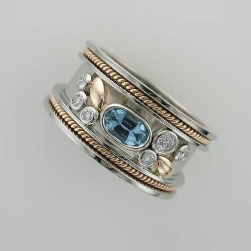 Vega® | Vintage Blue Exotic Silver Ring