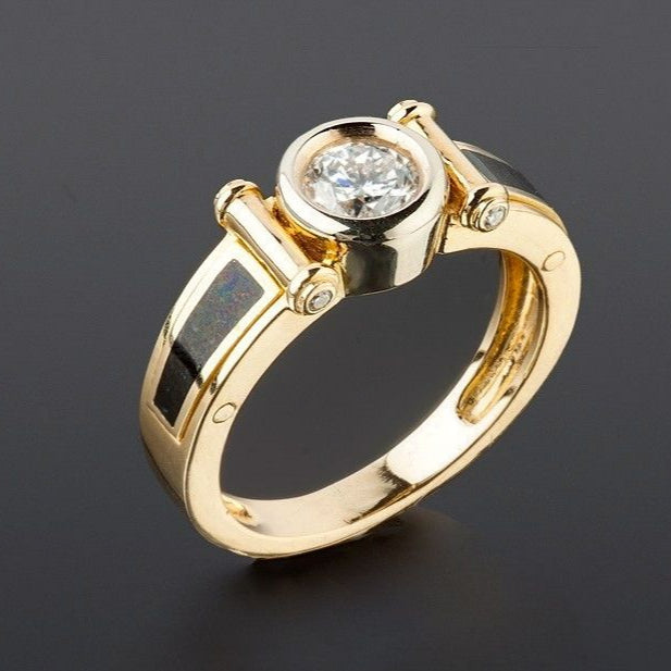 Calla® | Vintage Black & Gold Zirconia Ring