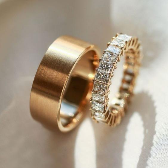 Casandra® | Vintage Golden Luxury Ring Set