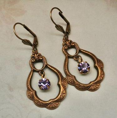Thalia® | Vintage Hollow Bronze Earrings
