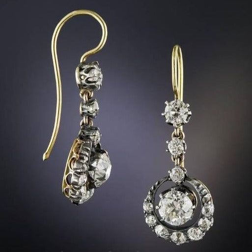 Sylvie® | Vintage Bright Dangling Rounded Earrings