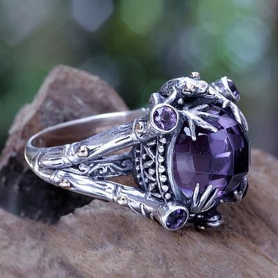 Canyon® | Vintage Inlaid Purple Stone Silver Ring