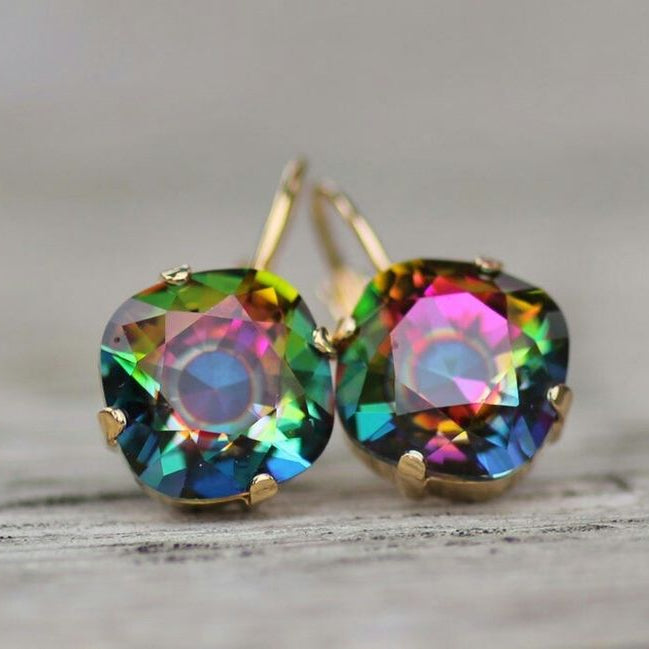 Inés® | Vintage Rainbow Zirconia Earrings