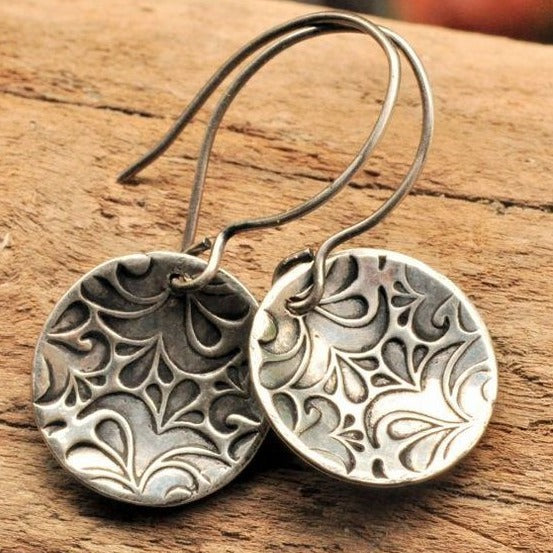 Leire® | Vintage Silver Rounded Earrings