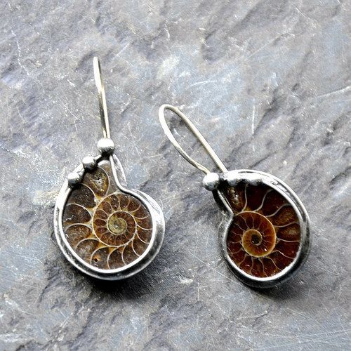 Violeta® | Vintage Conch Silver Earrings